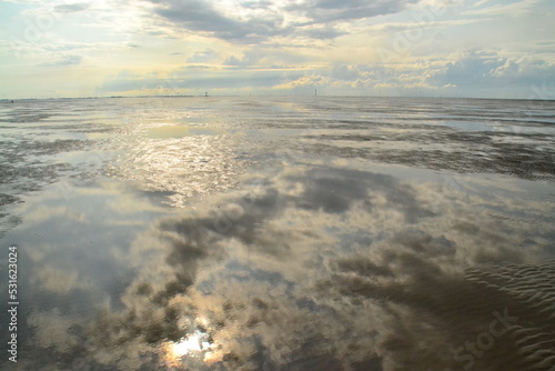 sunset on the beach