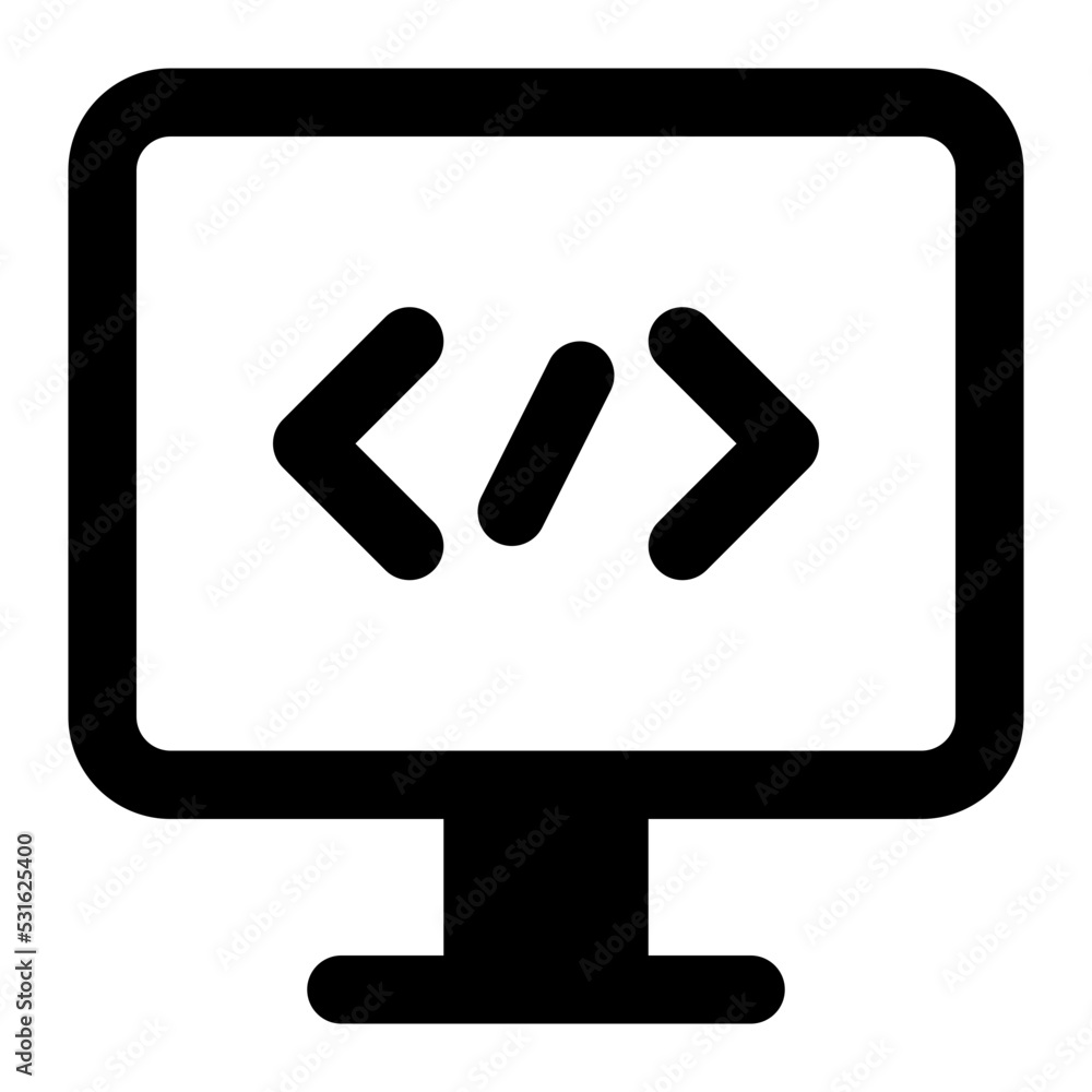 programming glyph icon programming glyph icon