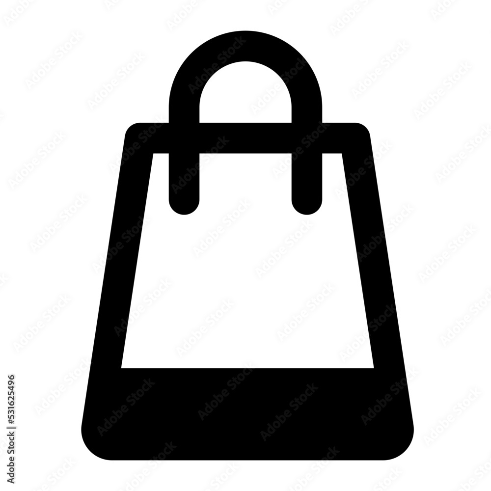 shopping bag glyph icon shopping bag glyph icon