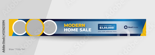 Real estate web banner template