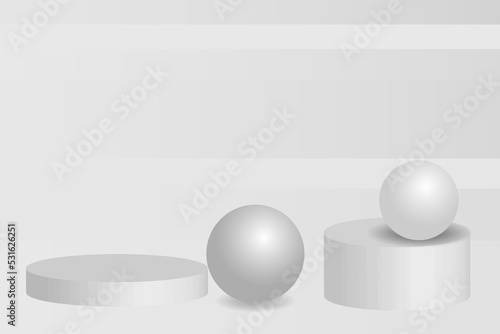 Abstract grey and white geometric stylish modern smooth background design © JupiterArts