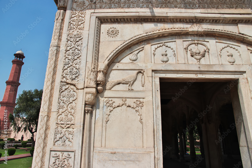 Obraz premium Lahore fort, vintage castle, Punjab province, Pakistan