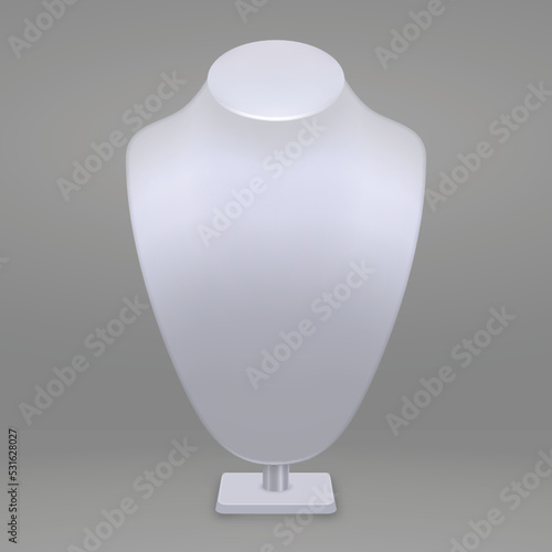3d realistic mannequin bust stand