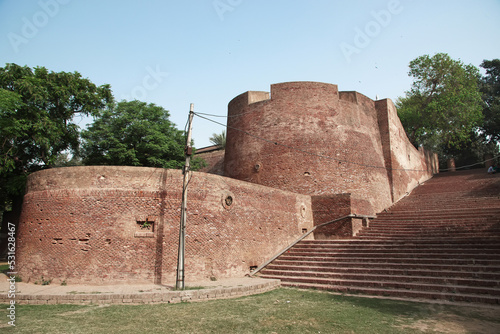 Lahore fort, vintage castle, Punjab province, Pakistan photo