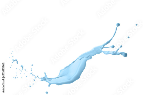 splash of liquid, thick pastel colors, isolated object