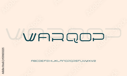 Warqop Alphabet Display Typeface Font