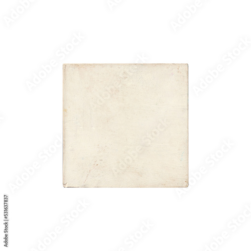 white ceramic tile isolated