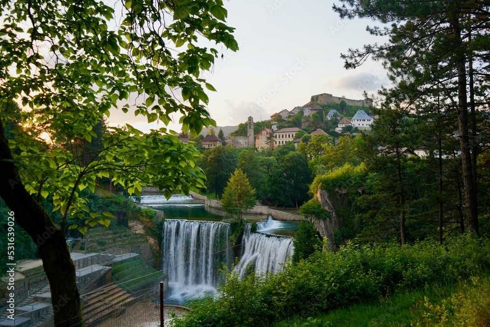 Fototapeta premium Jajce Bosnia and Herzegovina 2022 June
