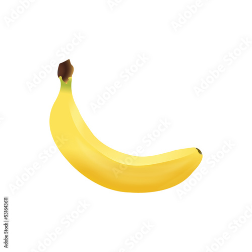 Banana isolated on white background