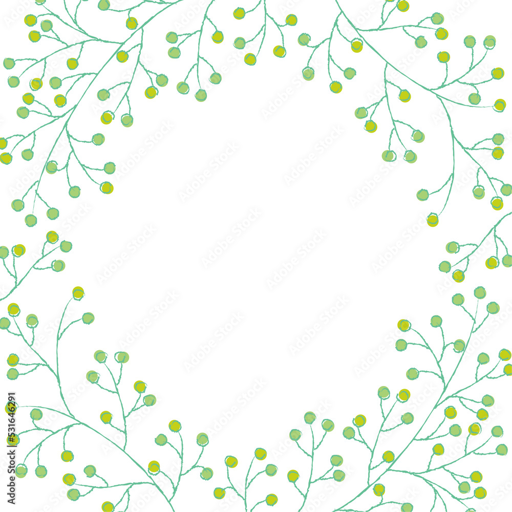 green plants frame illustration