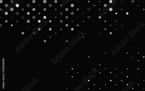 Light Silver, Gray vector backdrop with dots.