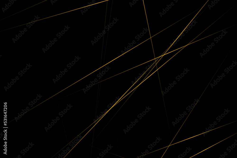 Fototapeta premium Abstract black with gold lines, triangles background modern design. Vector illustration EPS 10.