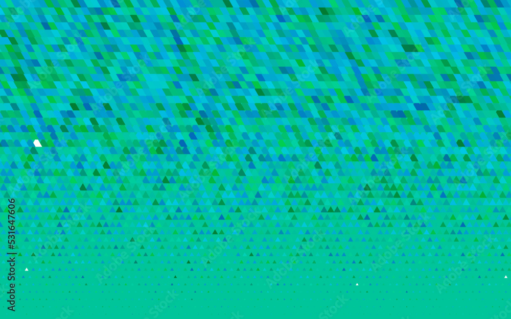 Light Blue, Green vector seamless texture in triangular style.