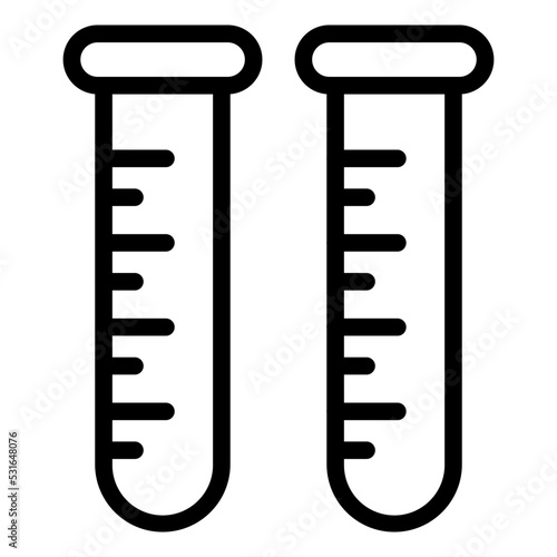 Test Tubes Icon Style