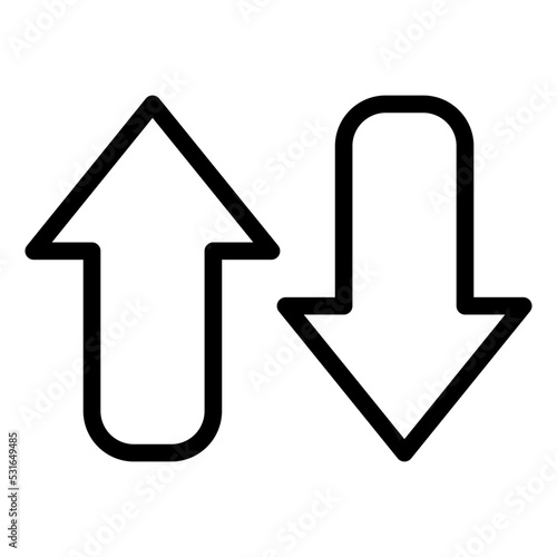 Opposite Arrow Icon Style
