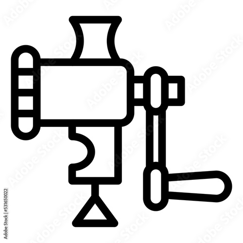 Meat Grinder Icon Style