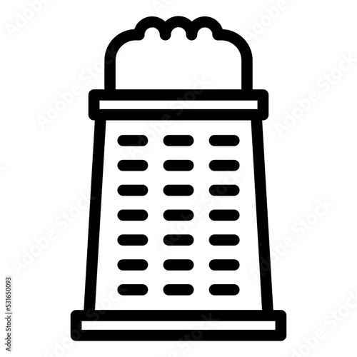 Cheese Grater Icon Style