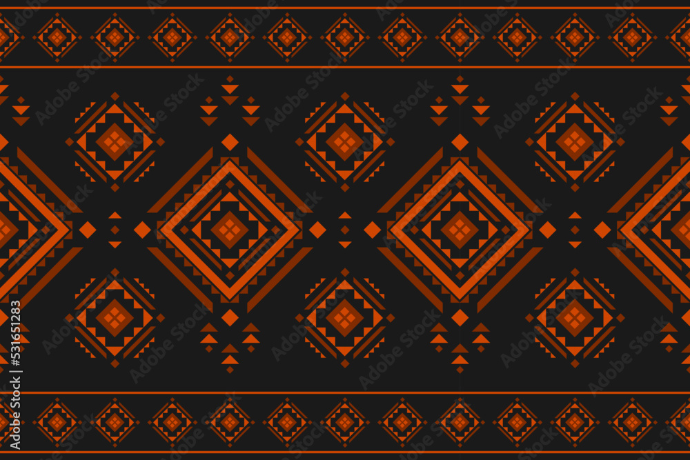 Carpet tribal pattern art. Geometric ethnic seamless pattern traditional. Aztec ethnic ornament print. Mexican style. Design for background, fabric, clothing, carpet, textile, batik, embroidery. Carpet tribal pattern art. Geometric ethnic seamless pattern traditional. Aztec ethnic ornament print. Mexican style. Design for background, fabric, clothing, carpet, textile, batik, embroidery.