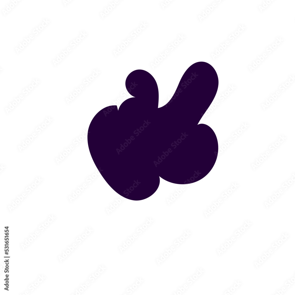 Abstract Shapes Organic Dark Purple Abstract Shapes Organic Dark Purple
