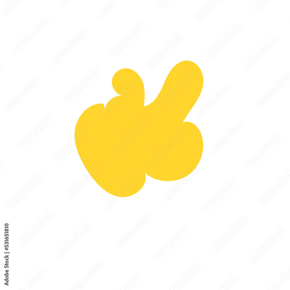 Abstract Shapes Organic Yellow Abstract Shapes Organic Yellow
