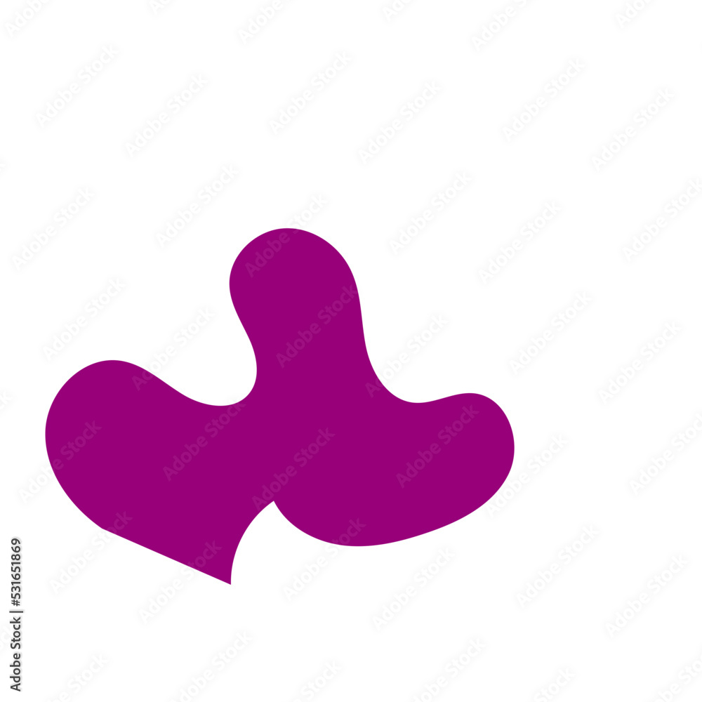 Abstract Shapes Organic Purple Abstract Shapes Organic Purple