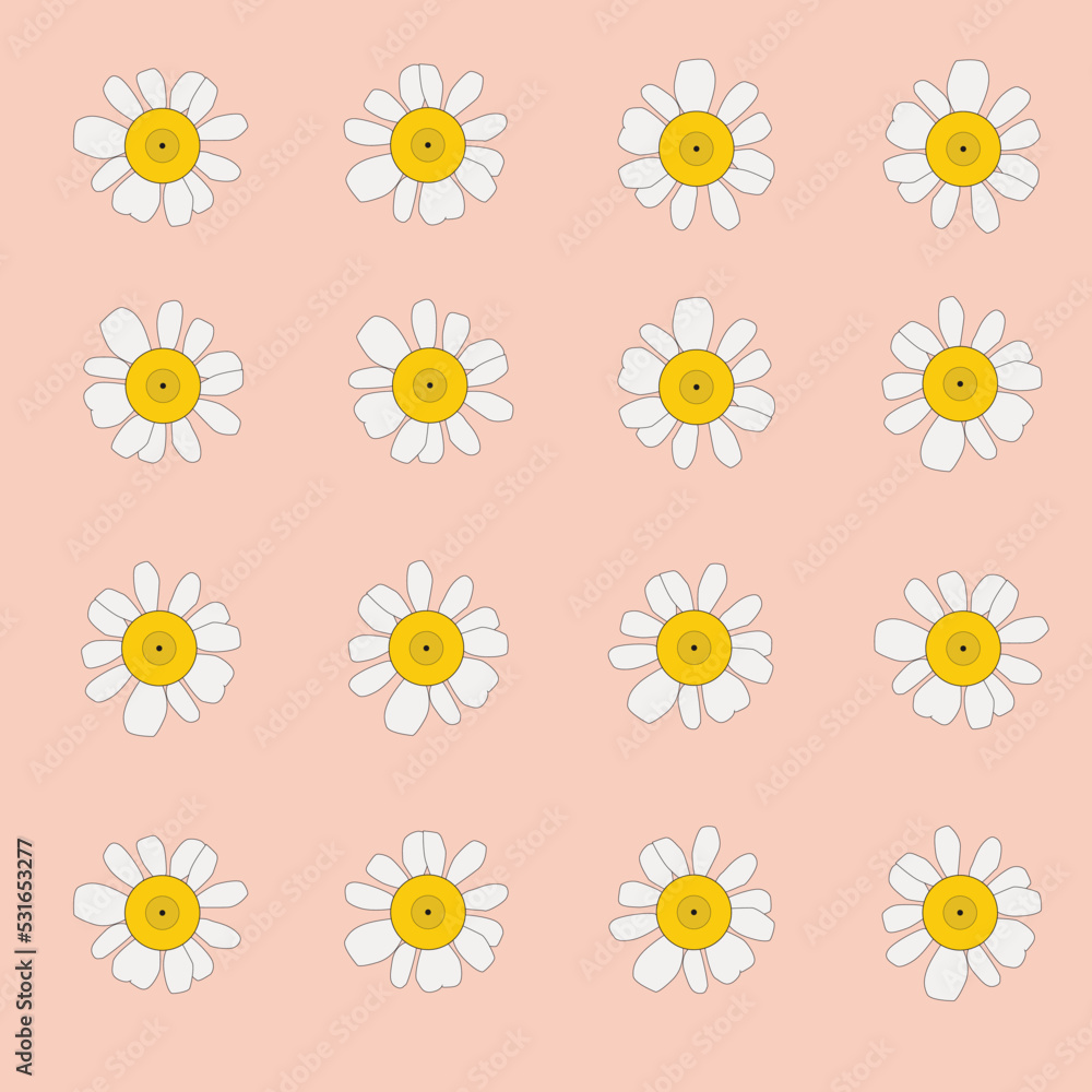 Simple White Flower Background Design Simple White Flower Background Design