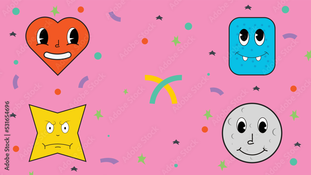 Simple Flat Design Cartoon Character Simple Flat Design Cartoon Character