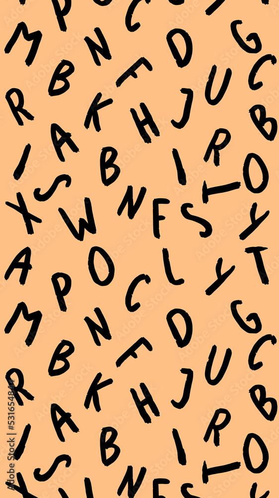 template with the image of keyboard symbols. set of letters. Surface template. pastel yellow orange red background. Vertical image. template with the image of keyboard symbols. set of letters. Surface template. pastel yellow orange red background. Vertical image.