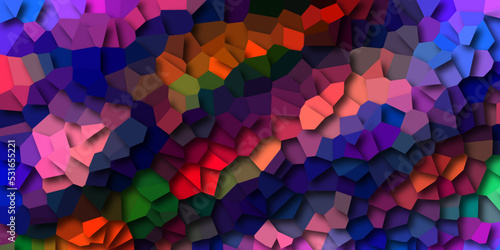 abstract low poly style illustration graphic background . vibrant creative prismatic background.abstract multicolored background with poly pattern.><