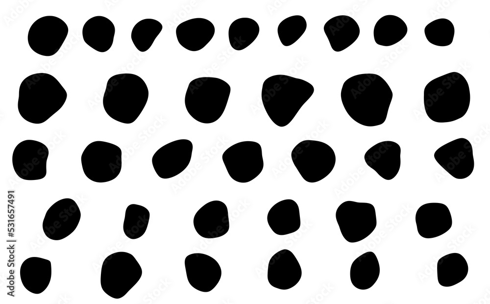 Dotted cheetah Spots Circles Black Dotted cheetah Spots Circles Black