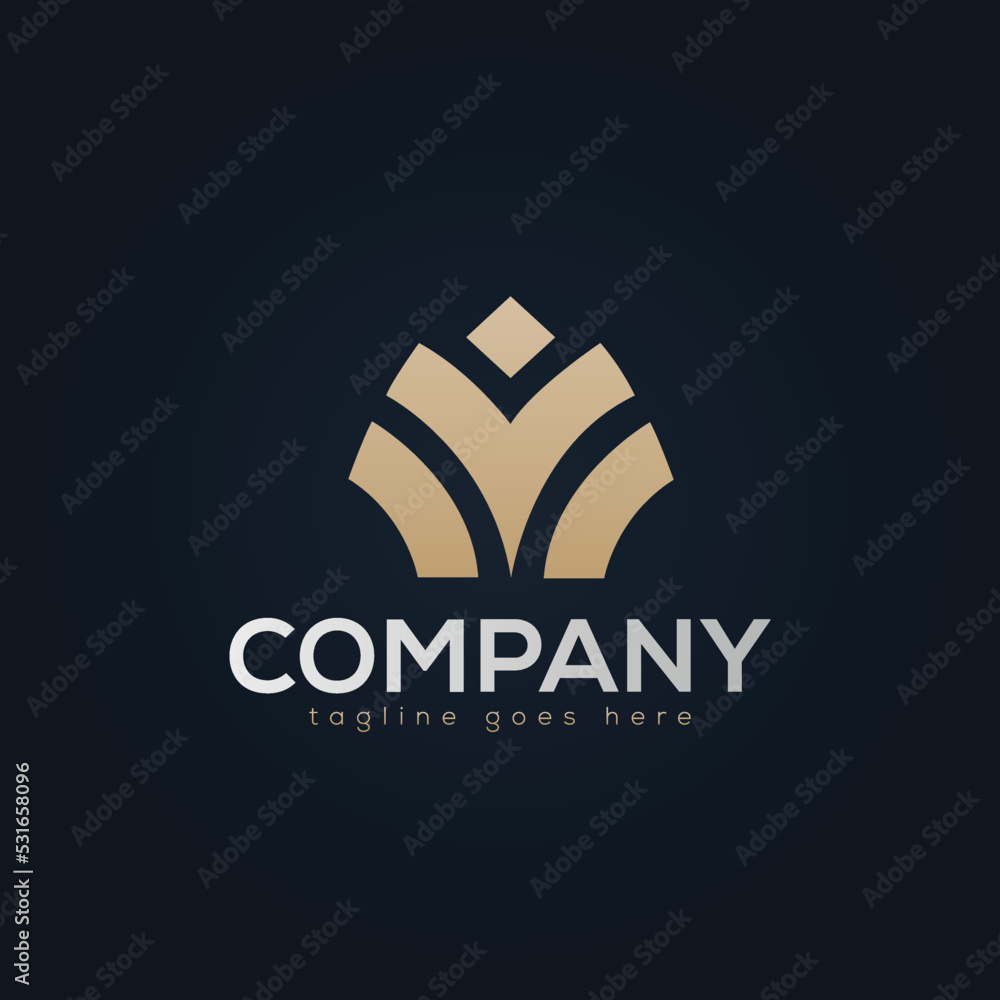 Accessory Logo Concept Design, Heart necklace symbol design Accessory Logo Concept Design, Heart necklace symbol design