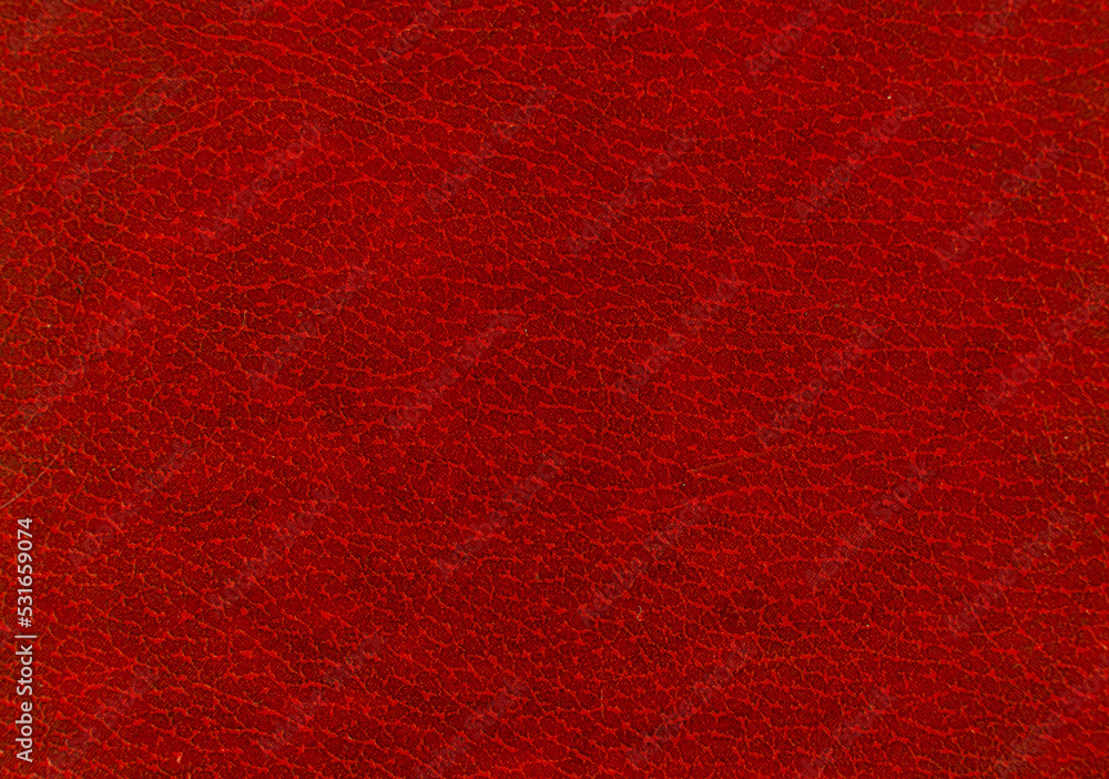 Red elegance leather texture for background with visible details
