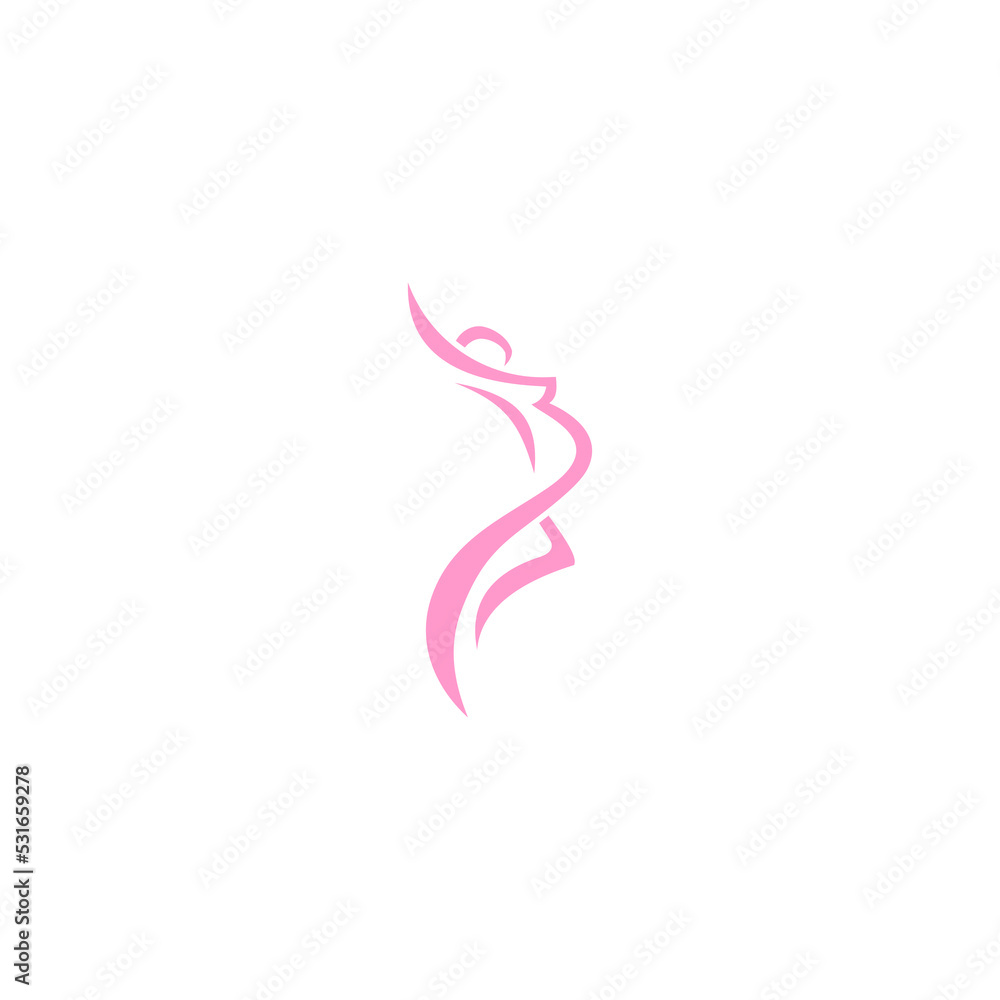 pregnant women fitness logo