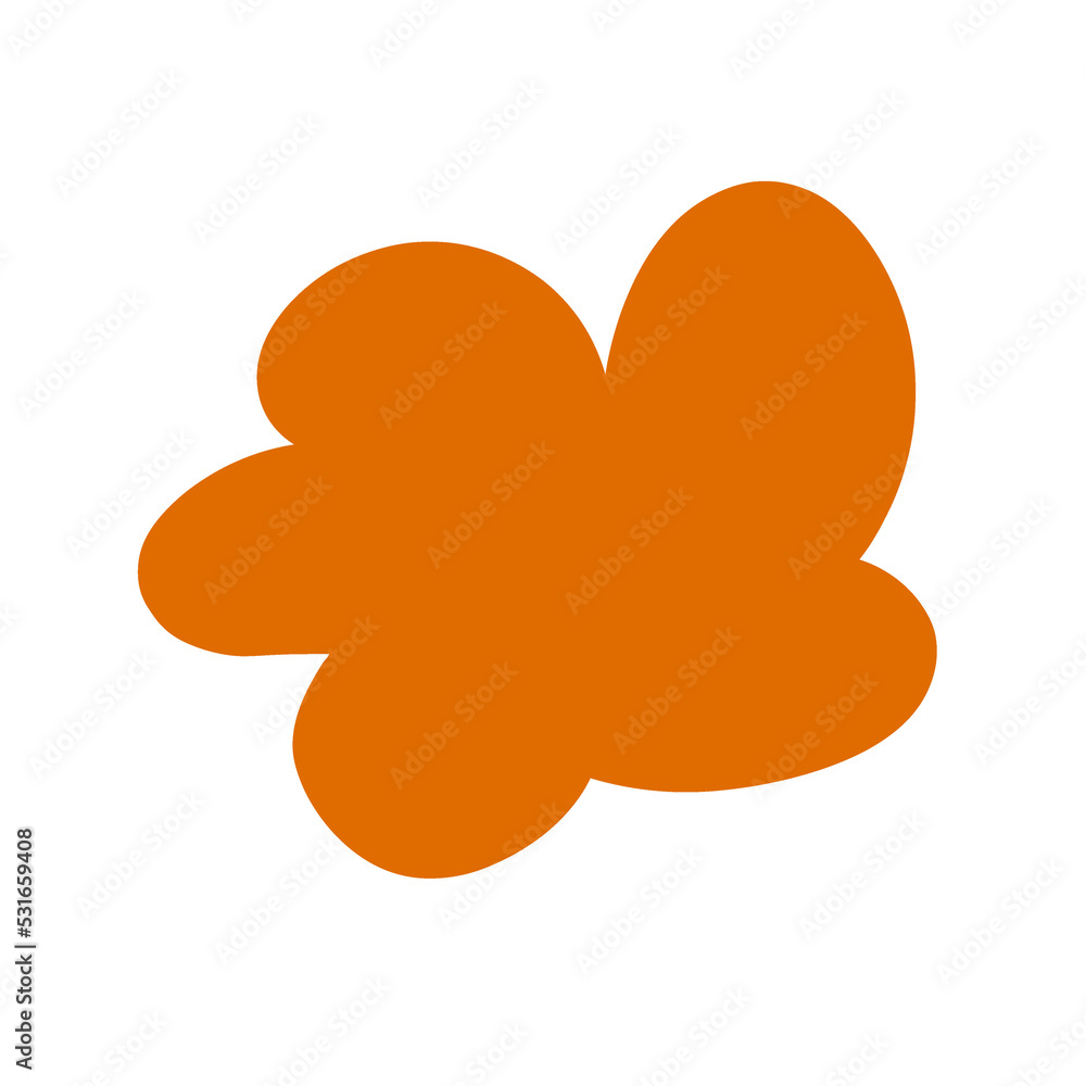 Abstract shape and doodle line Abstract shape and doodle line