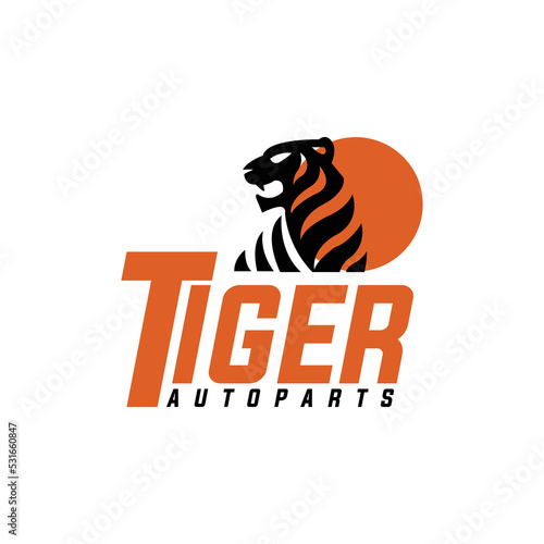 Tiger logo icon, Tiger illustration vector logo
