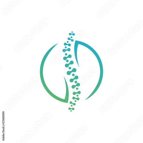 Spinal Cord  Doctor  Hospital  Health Logo Vector Design