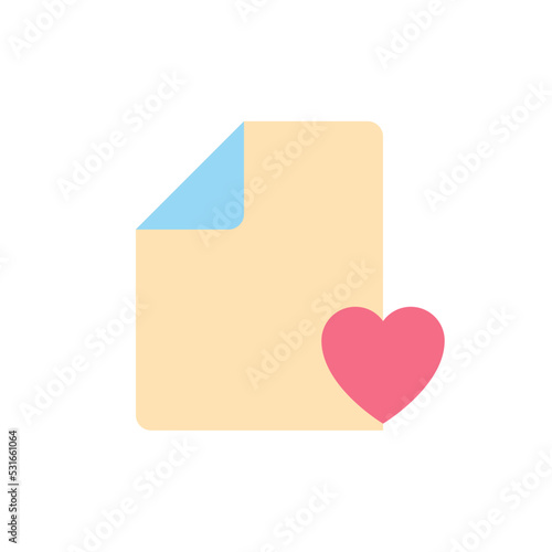 Digital heart screening result flat color ui icon. Electronic cardiogram. Medical test. Healthcare. Simple filled element for mobile app. Colorful solid pictogram. Vector isolated RGB illustration