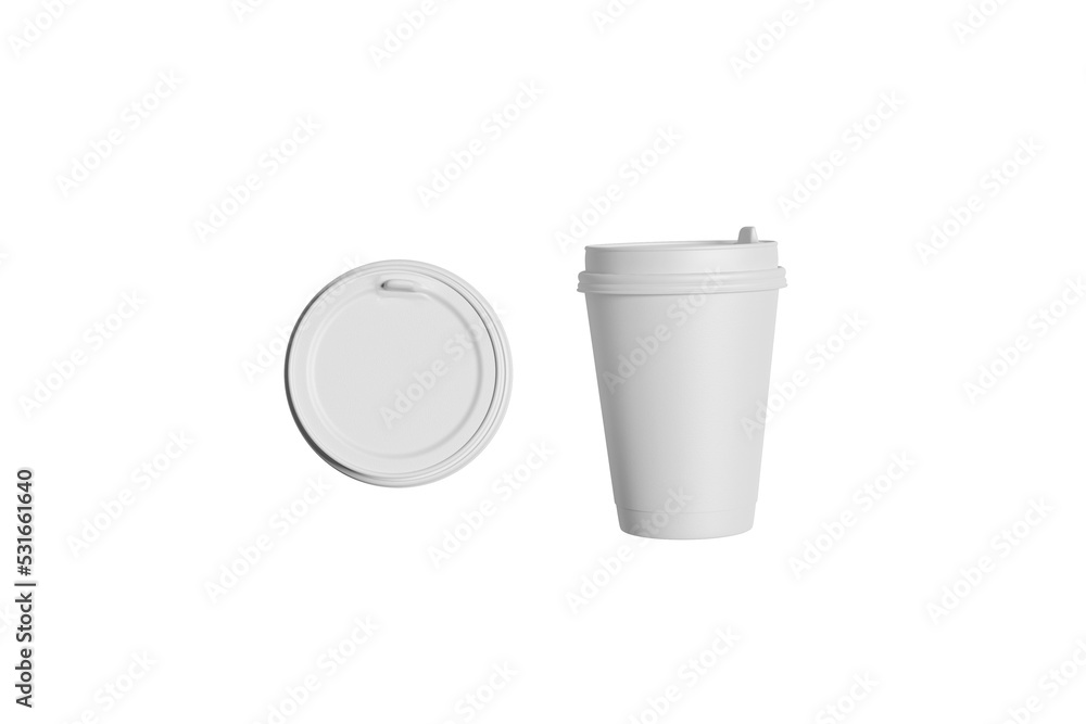 Paper coffee cup mock-up. Render realistic 3d PNG Paper coffee cup mock-up. Render realistic 3d PNG