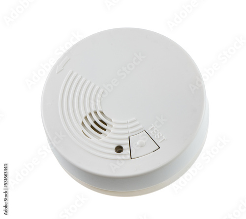 Obraz na płótnie Isolated fire safety with a smoke detector w salonie