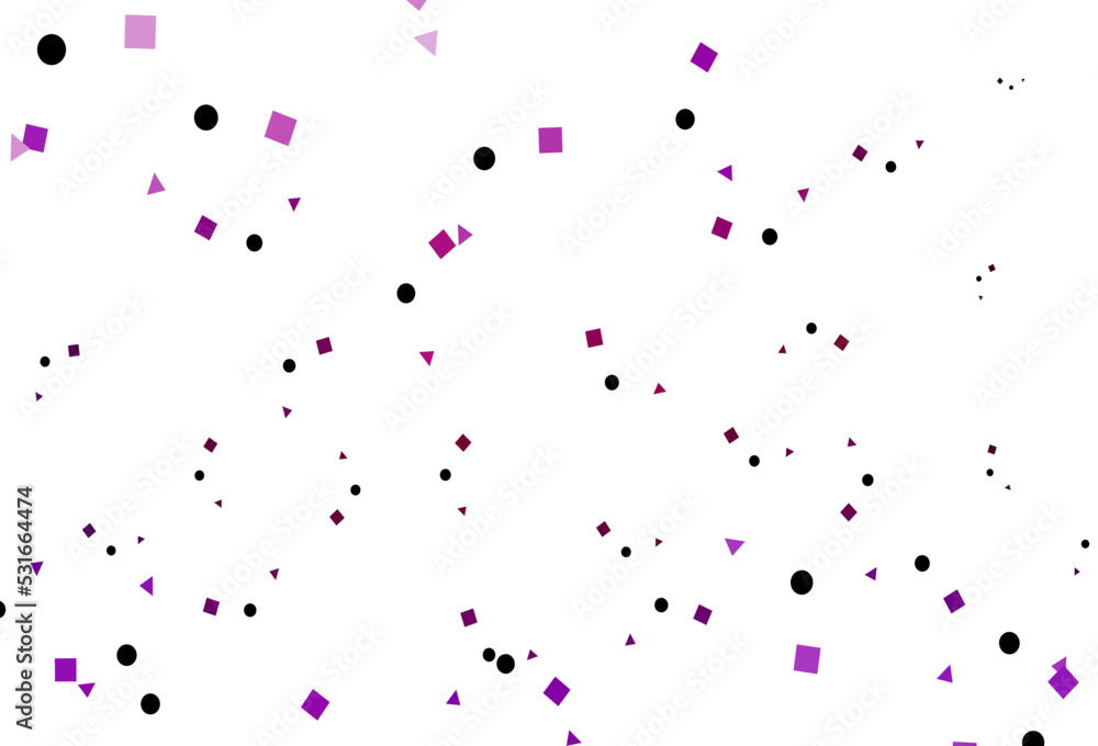 Light Purple vector texture in poly style with circles, cubes. Light Purple vector texture in poly style with circles, cubes.