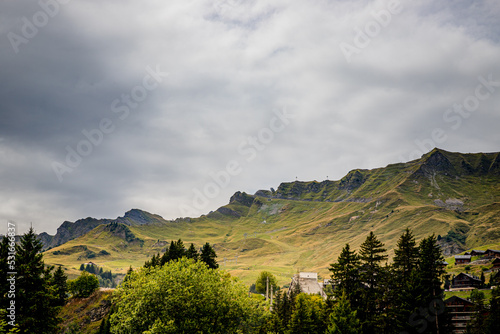 Le village des Crosets à Val-d'Illiez en Suisse photo