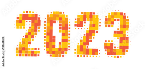 Happy new year 2023, Minimal text template 