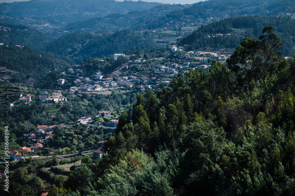 View of the hills of the Douro Valley, Portugal.