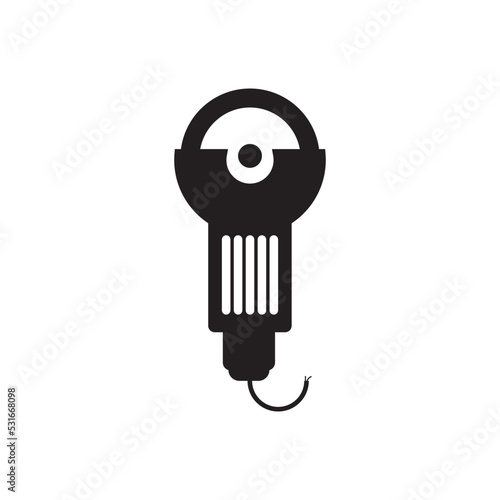 GRINDING MACHINE ICON VECTOR ILLUSTRATION SYMBOL DESIGN
