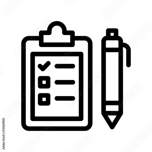 criteria line icon illustration vector graphic