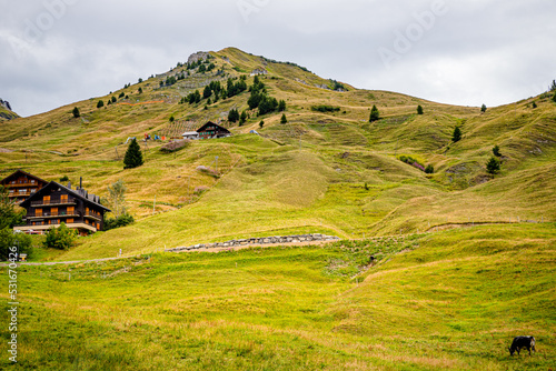 Le village des Crosets à Val-d'Illiez en Suisse photo