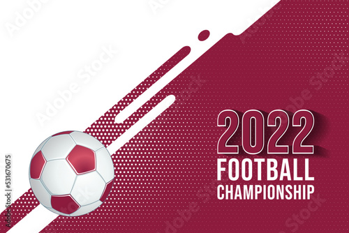 World cup championship themed banner in qatar 2022, world football