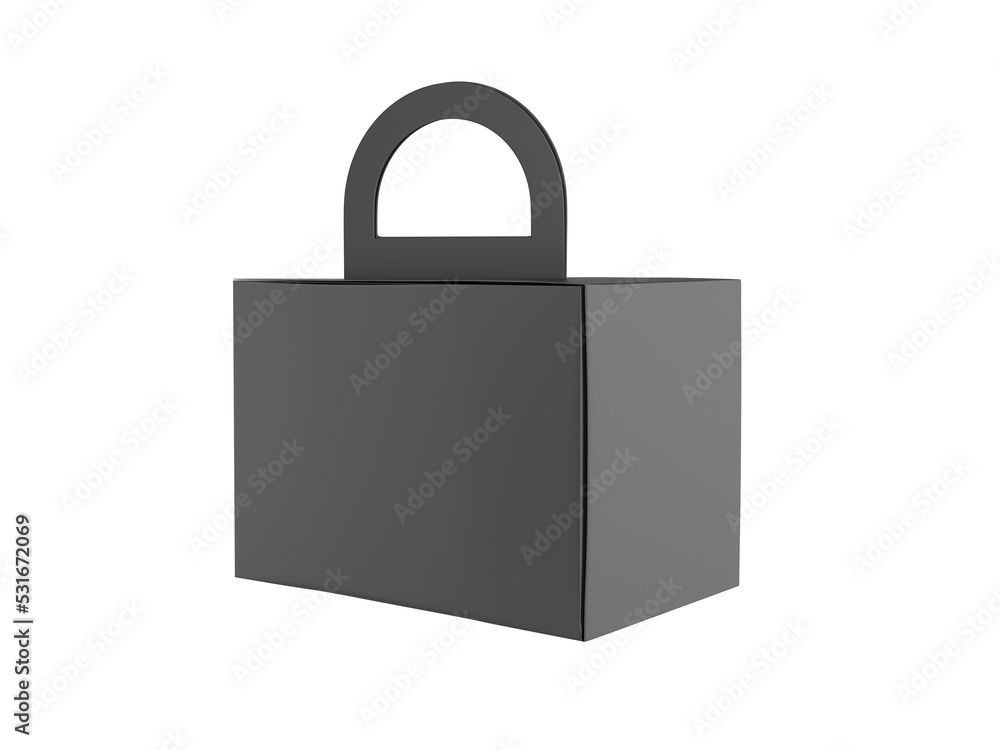 Blank pastry paper box packaging for branding. 3d render illustration. Blank pastry paper box packaging for branding. 3d render illustration.