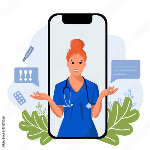 doctor consulting on the phone