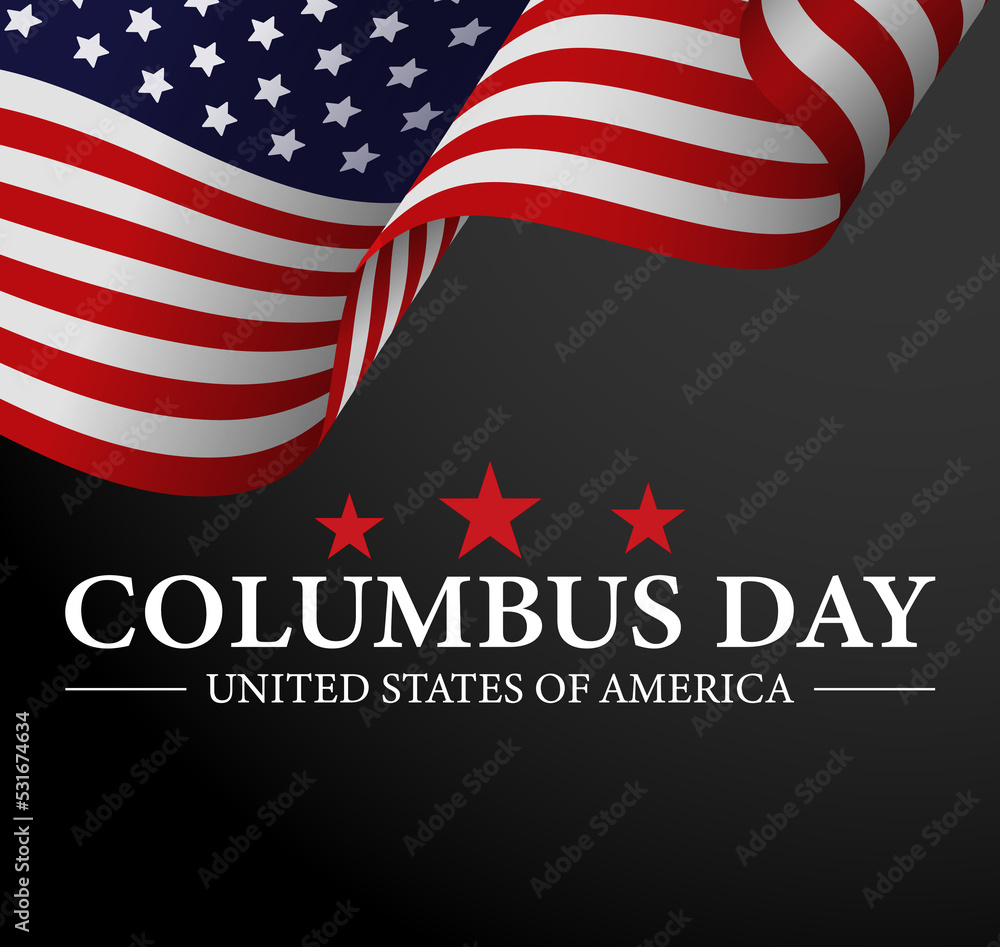 Naklejka premium Columbus day